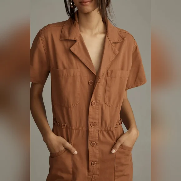 Pistola - Grover Short-Sleeve Cotton Field Jumpsuit - Picture 3 of 9